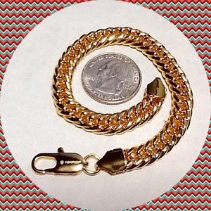 Bracelet 18K YGP “Thick & Chunky” Link 7 1/4" long NWOT Gift Boxed